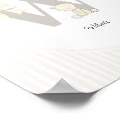 Letter W Nursery Wall Art - Custom Baby Name Print ポスター (角)