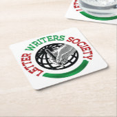 Letter Writers Societyコースター スクエアペーパーコースター (アングル)