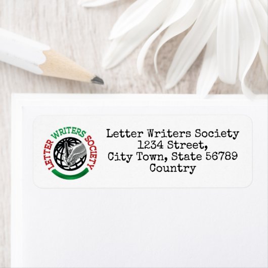 Letter Writers Society差出人住所ラベル ラベル (インサイチュ)