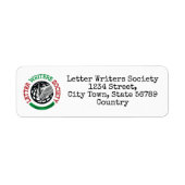 Letter Writers Society差出人住所ラベル ラベル (正面)