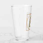 LETTER X MONOGRAM美しい結婚ホームギフト タンブラーグラス (右)