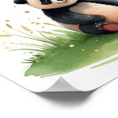 Letter X Panda Fairy Poster - Chinese Alphabet Art ポスター (角)