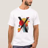 Letter X – Swiss-Modern Geometric Monogram Tシャツ (正面)