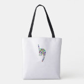 Letter 'YOD' made with Gems in All Colors トートバッグ (裏面)