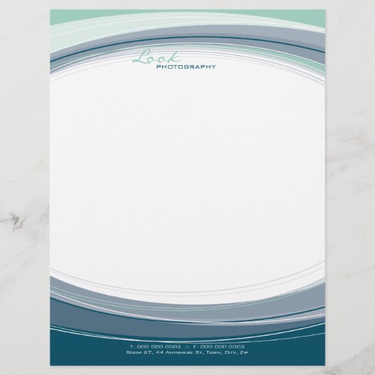 LETTERHEAD 企業の :: curved 4 レターヘッド (正面)