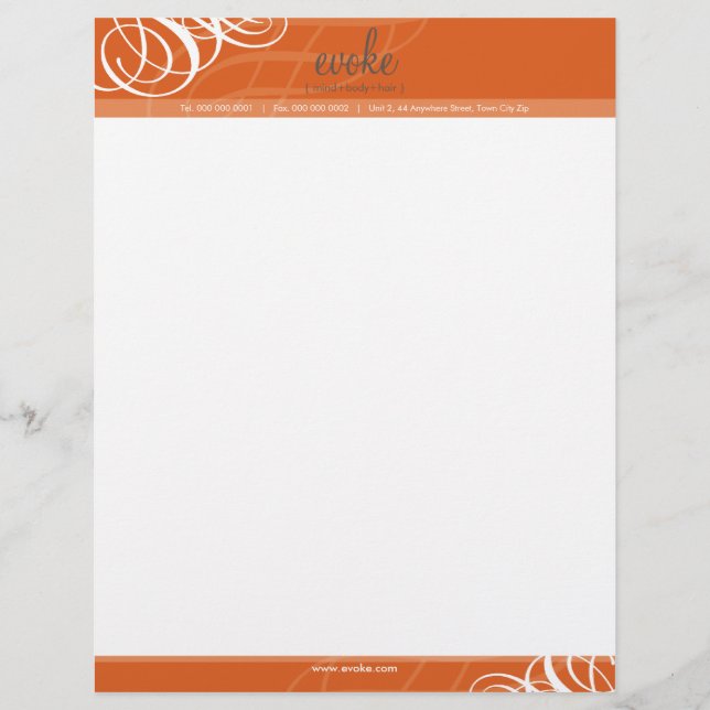 LETTERHEAD 企業の :: designer vogue 14 レターヘッド (正面)