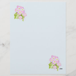Letterhead : Flower Of Lantana スペインの レターヘッド