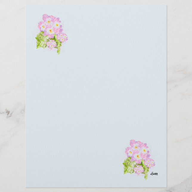 Letterhead : Flower Of Lantana スペインの レターヘッド (正面)