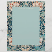 LETTERHEAD : WILLIAM MORRIS : "TULIPS" レターヘッド (正面)