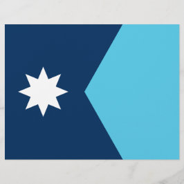 Letterhead with Flag of Minnesota, USA レターヘッド