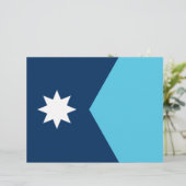 Letterhead with Flag of Minnesota, USA レターヘッド (スタンド正面)