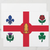 Letterhead with Flag of Montreal, Canada レターヘッド (正面/裏面)