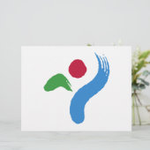Letterhead with Flag of Seoul, South Korea レターヘッド (スタンド正面)