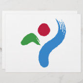 Letterhead with Flag of Seoul, South Korea レターヘッド (正面/裏面)
