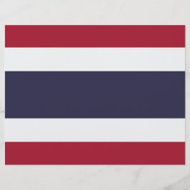 Letterhead with Flag of Thailand レターヘッド