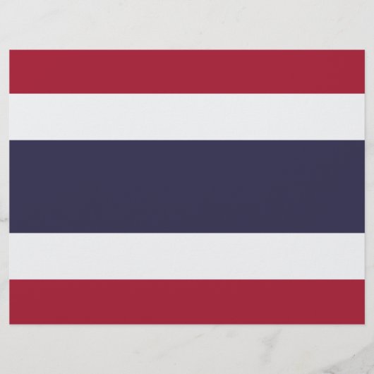 Letterhead with Flag of Thailand レターヘッド (正面)