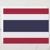 Letterhead with Flag of Thailand レターヘッド (正面/裏面)