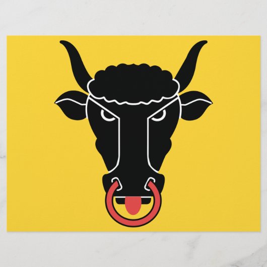 Letterhead with Flag of Uri canton, Switzerland レターヘッド (正面)