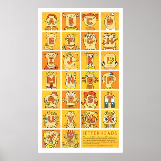 LetterHeadsポスター ポスター (正面)