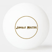 Lettering Design Jungle Master 卓球ボール (正面)