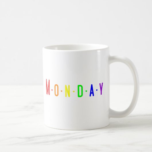 Lettering Design Monday in Rainbow Colors コーヒーマグカップ (右)