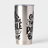 Lettering Quote About Dreams 保温保冷タンブラー (左面)