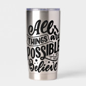 Lettering Quote About Dreams 保温保冷タンブラー (背面)