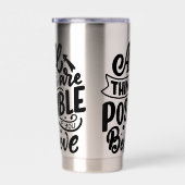 Lettering Quote About Dreams 保温保冷タンブラー (右面)