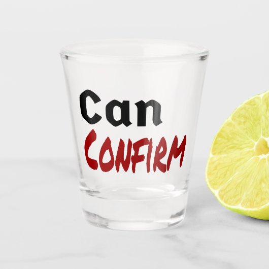 LetterKenny Umousカナダおもしろいを確認可能 ショットグラス (正面)