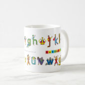 Letterland |のピクトグラムのマグ コーヒーマグカップ (正面右)