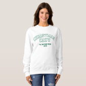 Letterman Christmas Crew Collegiate Family Name スウェットシャツ (正面フル)