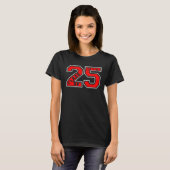LETTERMAN CLASS OF 2025 SENIOR SWAG  RED  SENIOR C Tシャツ (正面フル)