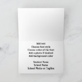 Letterman Class of 2026 Graduation  カード (内部)