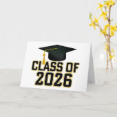 Letterman Class of 2026 Graduation  カード (黄色い花)
