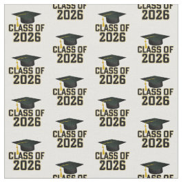 Letterman Class of 2026 Graduation ファブリック
