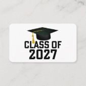 Letterman Class of 2027 Graduation エンクロージャーカード (正面)