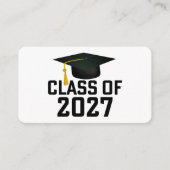 Letterman Class of 2027 Graduation エンクロージャーカード (正面)