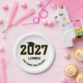 Letterman Class of 2027 Graduation ペーパープレート (パーティー)