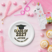Letterman Class of 2027 Graduation ペーパープレート (パーティー)