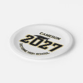 Letterman Class of 2027 Graduation ペーパープレート (アングル)