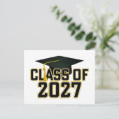 Letterman Class of 2027 Graduation ポストカード (スタンド正面)