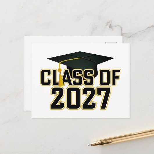Letterman Class of 2027 Graduation ポストカード (正面/裏面インサイチュ)