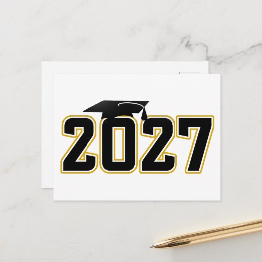 Letterman Class of 2027 Graduation ポストカード (正面/裏面インサイチュ)