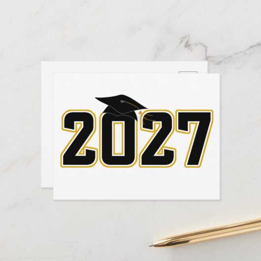 Letterman Class of 2027 Graduation ポストカード (正面/裏面インサイチュ)
