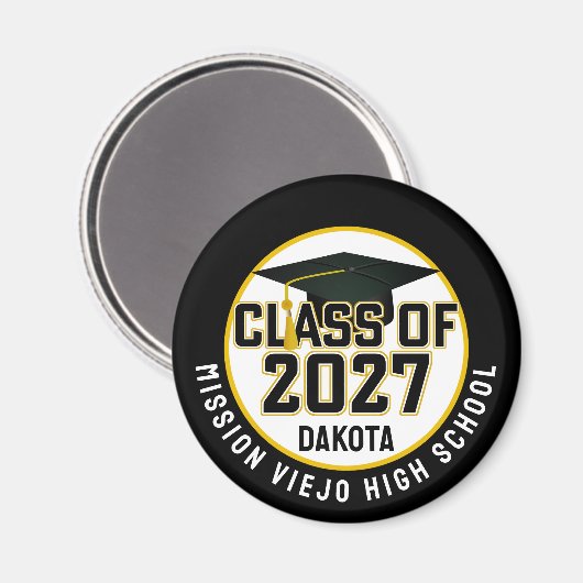 Letterman Class of 2027 Graduation マグネット (正面/裏面)