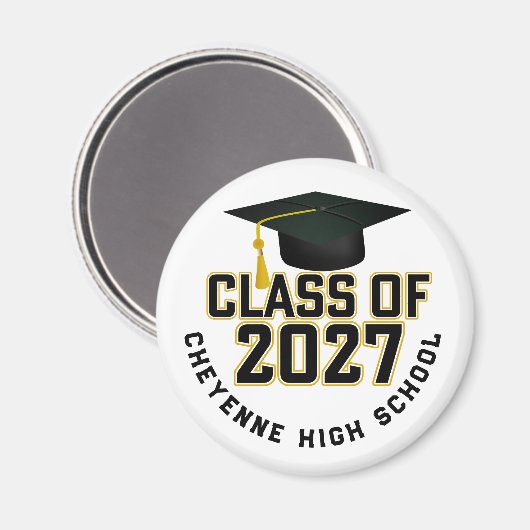 Letterman Class of 2027 Graduation マグネット (正面/裏面)