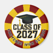 Letterman Class of 2027 Graduation マグネット (正面)