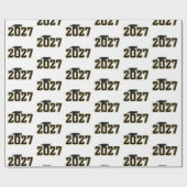 Letterman Class of 2027 Graduation ラッピングペーパー (フラット)