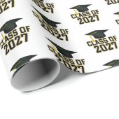 Letterman Class of 2027 Graduation ラッピングペーパー (ロールコーナー)