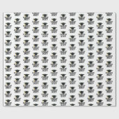 Letterman Class of 2027 Graduation ラッピングペーパー (フラット)